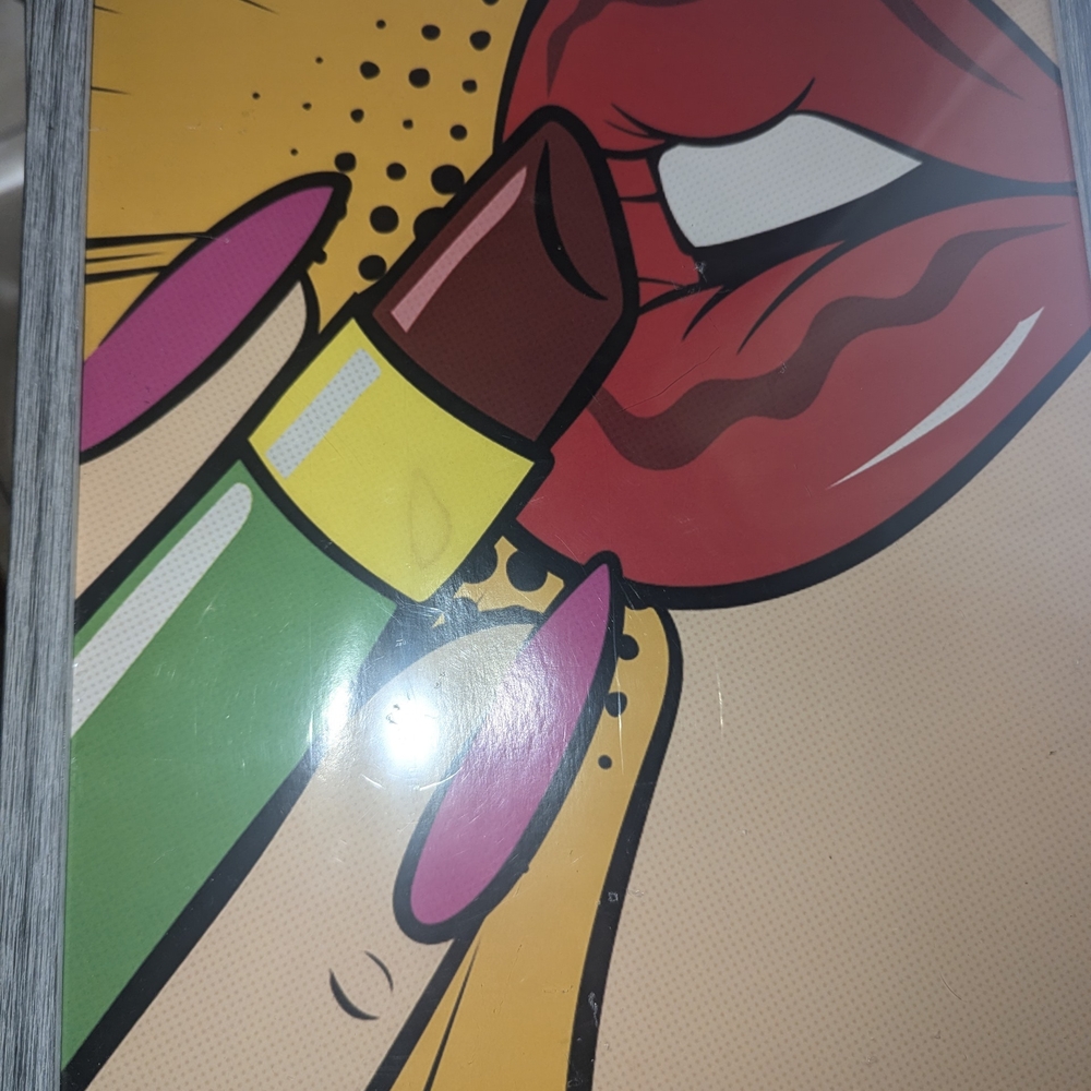 Pop Art Lipstick Canvas set of 3 available for $45